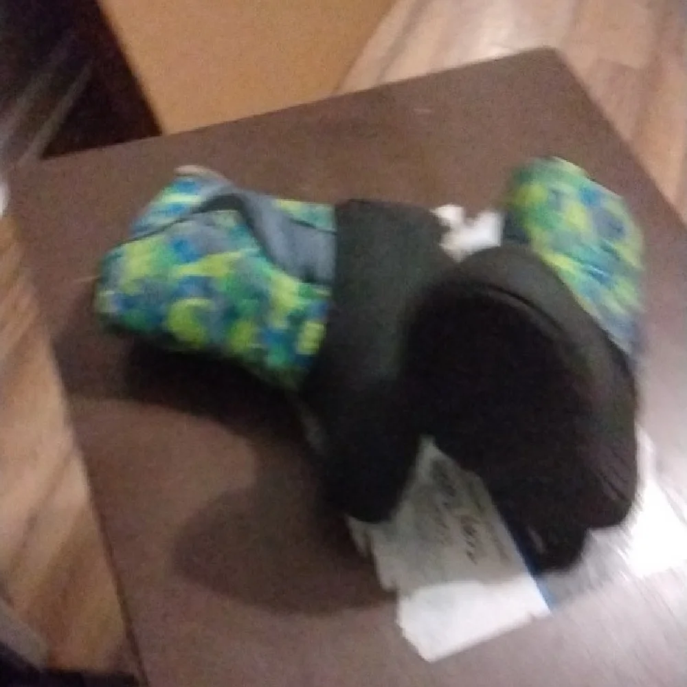 Kids' Green and Blue Camouflage Boots